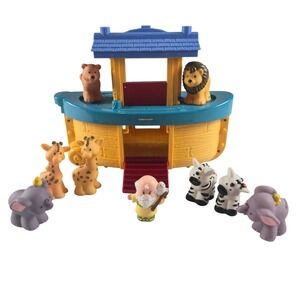 Fisher Price Little People Noah's Ark Boat Playset Animals Figures Lot Toy